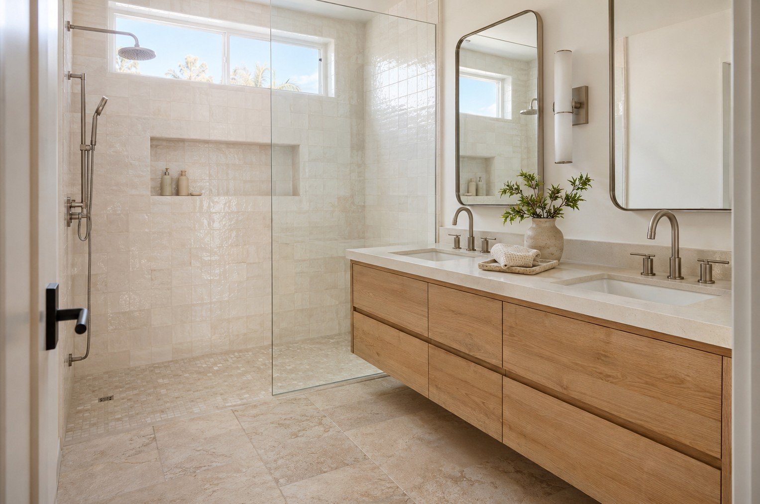 Finished bathroom remodel in a Norwalk, CA home